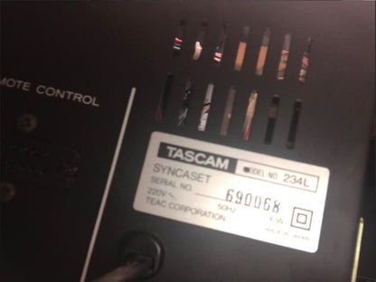 Kit cinghie ricambio per restaurazione piastra cassette vintage Teac Tascam 234 L SYNCASET