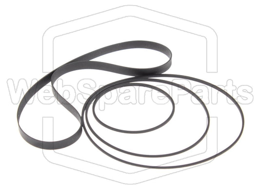 Kit cinghie ricambio per restaurazione piastra cassette vintage Rotel RD-1001