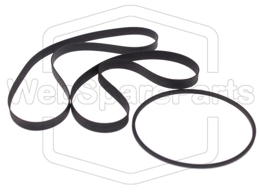 Kit cinghie ricambio per restaurazione piastra cassette vintage Denon UDR-100 (D-100)