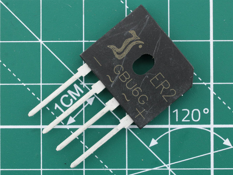 Rectifier bridge GBU6G 400V 6A ( + ~ ~ - ) - WebSpareParts