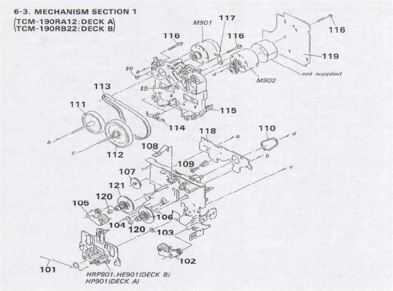 Sony Part Number 3-359-436-01 BASE (THRUST RETAINER). FITTING Pos.(115) - WebSpareParts